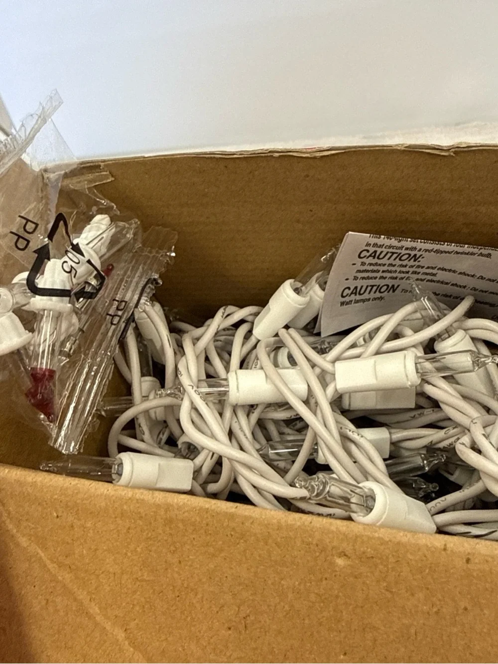 Winter Wonder 140 Clear Mini Christmas Lights White Wire Indoor Outdoor Patio